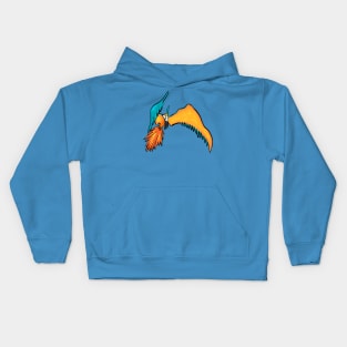 Part Pterosaur Part Parrot Kids Hoodie